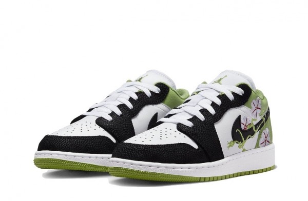 Buying Fake Air Jordan 1 Low GS "Floral Vines" DQ8389-100 - SneakerReps